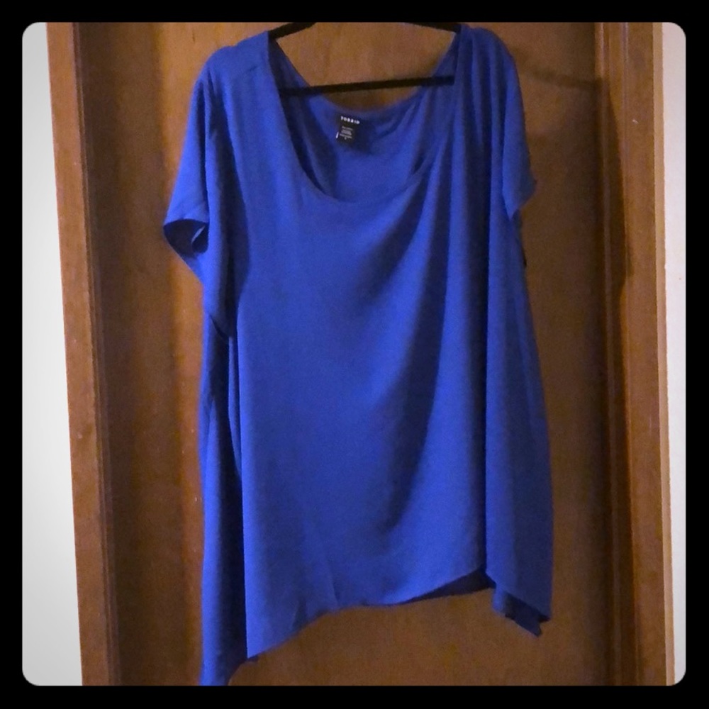 Georgette Sharkbite Blouse